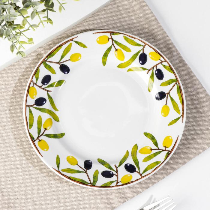 Тарелка мелкая «Оливки бортовые», d=20 см, гладкий край
Тарелка мелкая «Оливки бортовые», d=20 см, гладкий край