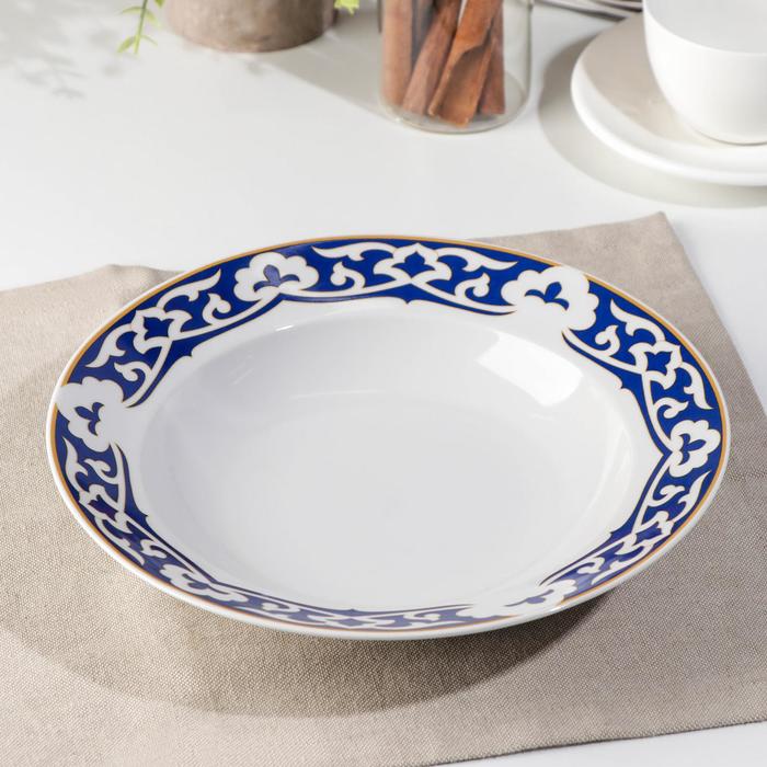 Тарелка глубокая «Синяя Пахта», d=24 см, гладкий край
Тарелка глубокая «Синяя Пахта», d=24 см, гладкий край