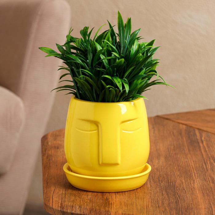 Горшок для цветов "Спящий", желтый, глянец, 1,2 л
Горшок для цветов "Спящий", желтый, глянец, 1,2 л