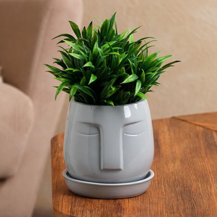 Горшок для цветов "Спящий", серый, глянец, керамика, 1.2 л
Горшок для цветов "Спящий", серый, глянец, керамика, 1.2 л