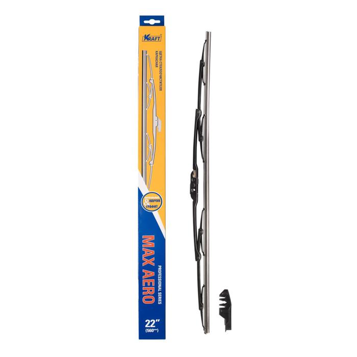 Каркасная щетка стеклоочистителя 560мм, 2 адаптера
Каркасная щетка стеклоочистителя 560мм, 2 адаптера