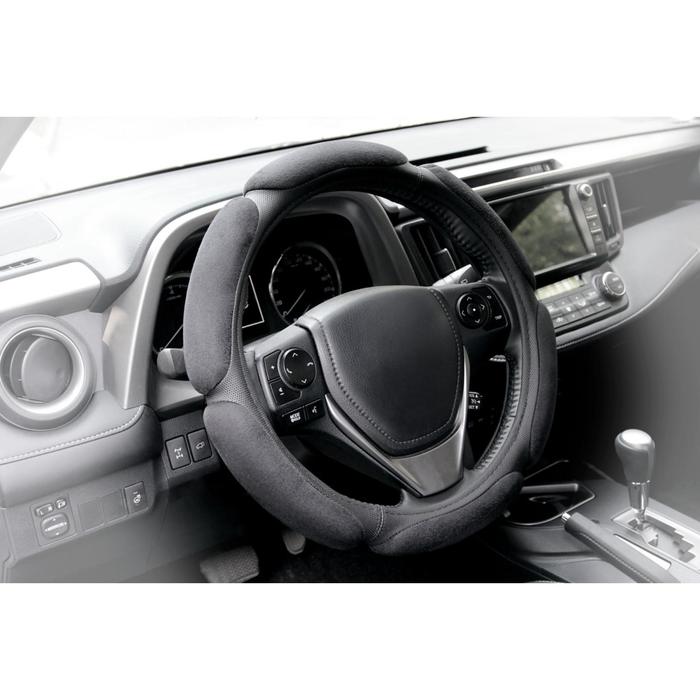 Оплетка на руль, спонж 6 лепестков, 40 см, черная размер L
Оплетка на руль, спонж 6 лепестков, 40 см, черная размер L