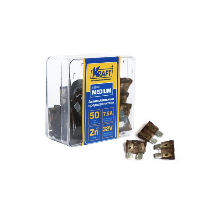 Набор предохранителей 7,5 А, "MEDIUM" 50 шт, пластиковый корпус
Набор предохранителей 7,5 А, "MEDIUM" 50 шт, пластиковый корпус
