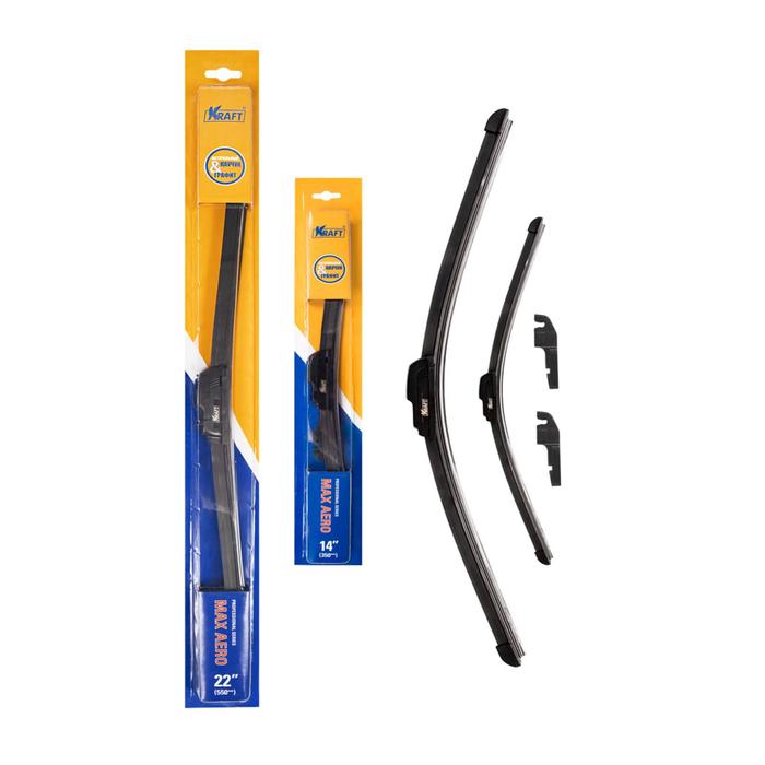 Комплект бескаркасных щеток стеклоочистителя 550/340 мм,1 адаптер
Комплект бескаркасных щеток стеклоочистителя 550/340 мм,1 адаптер