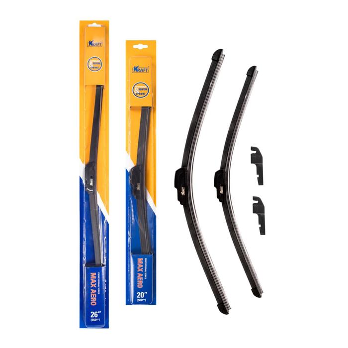 Комплект бескаркасных щеток стеклоочистителя 650/500 мм,1 адаптер
Комплект бескаркасных щеток стеклоочистителя 650/500 мм,1 адаптер