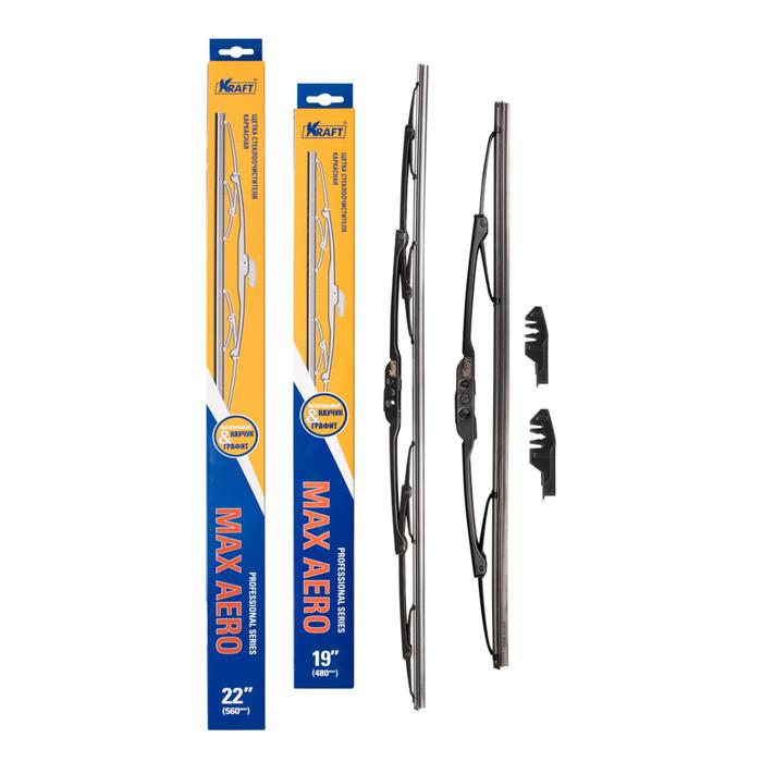 Комплект каркасных щёток стеклоочистителя 560/480 мм, 2 адаптера
Комплект каркасных щёток стеклоочистителя 560/480 мм, 2 адаптера