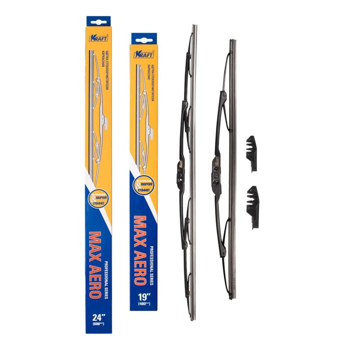 Комплект каркасных щёток стеклоочистителя 600/480 мм, 2 адаптера
Комплект каркасных щёток стеклоочистителя 600/480 мм, 2 адаптера