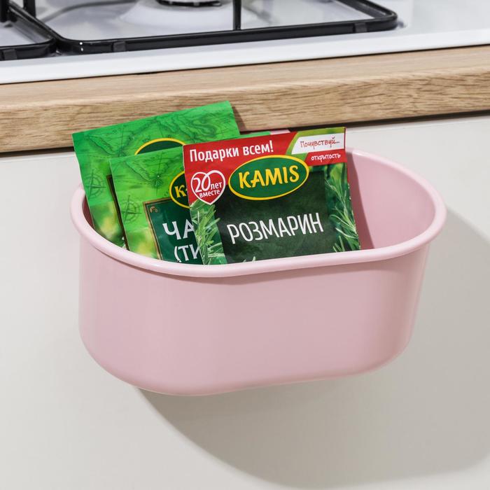 фото Корзина для хранения подвесная, 22×17×9 см, цвета микс