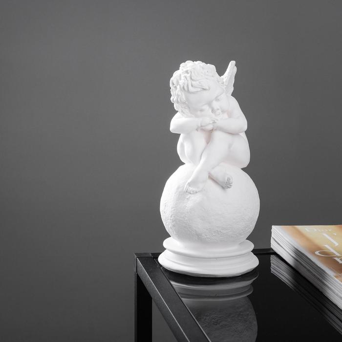 Фигура "Ангел на шаре" белый, 24х12см
Фигура "Ангел на шаре" белый, 24х12см