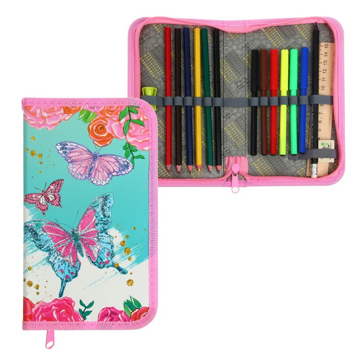 Пенал 1 секция Calligrata, 115 х 205 мм, с наполнением, 16 предметов, ламинированный картон, "Бабочки"
Пенал 1 секция Calligrata, 115 х 205 мм, с наполнением, 16 предметов, ламинированный картон, "Бабочки"
