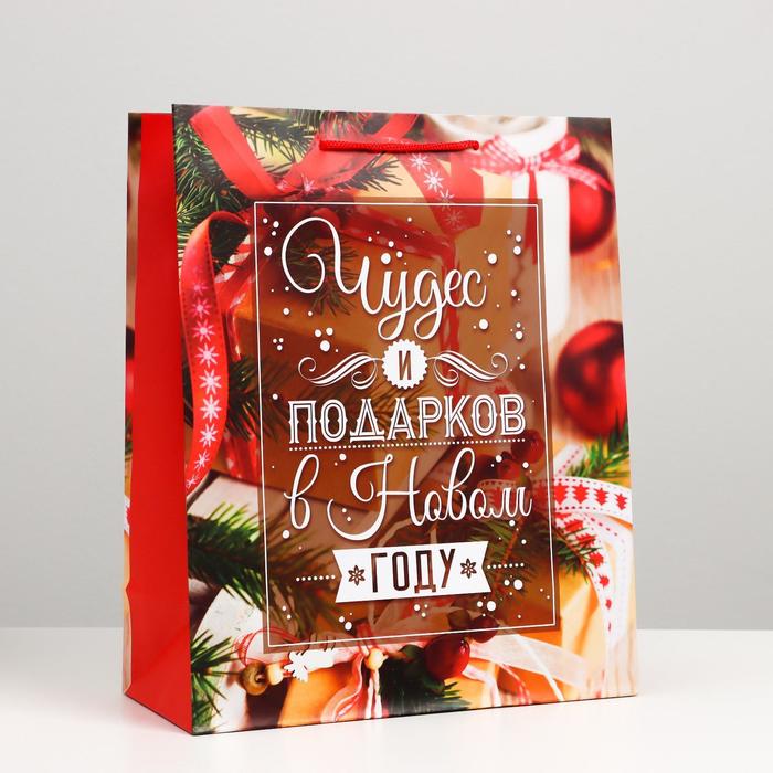 Пакет подарочный "Чудес", 26 х 32 х 12 см
Пакет подарочный "Чудес", 26 х 32 х 12 см