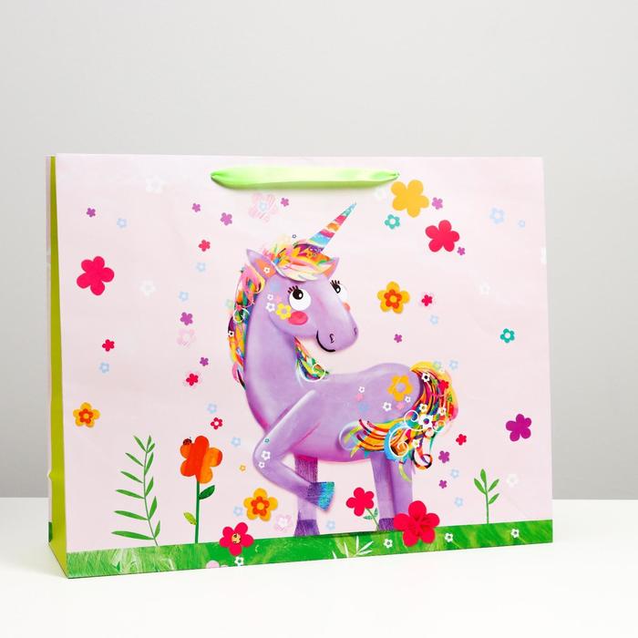 Пакет подарочный "Веселый единорог!", 50 х 40 х 15 см
Пакет подарочный "Веселый единорог!", 50 х 40 х 15 см