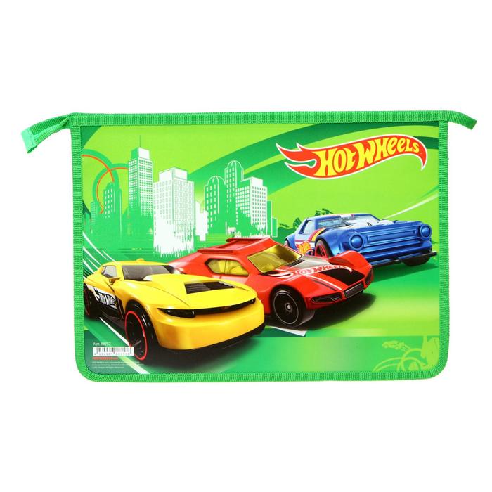 Папка для тетрадей А4 "Hot Wheels", пластиковая, на молнии
Папка для тетрадей А4 "Hot Wheels", пластиковая, на молнии