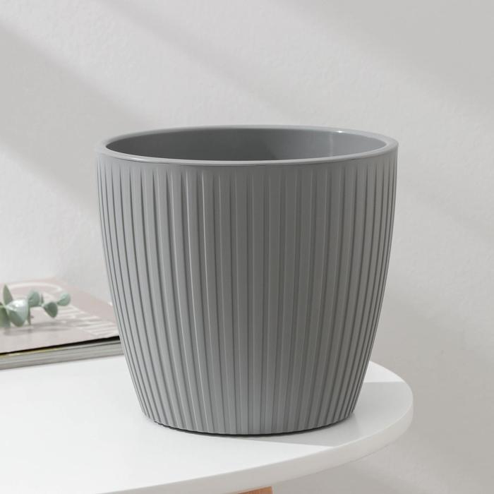 Горшок с дренажной системой «Эви», 3 л, цвет серый
Горшок с дренажной системой «Эви», 3 л, цвет серый