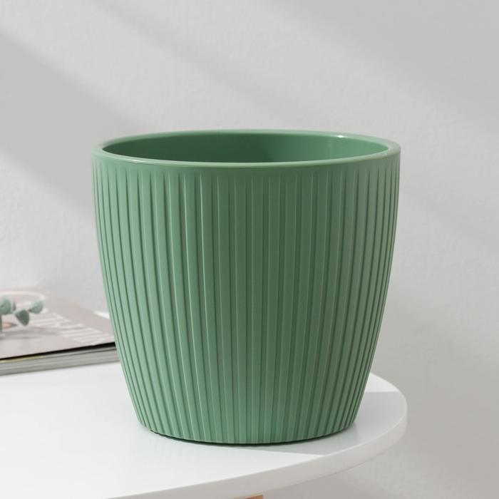 Горшок с дренажной системой «Эви», 3 л, цвет зелёный
Горшок с дренажной системой «Эви», 3 л, цвет зелёный