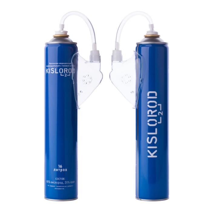 Кислородный баллончик медицинский KISLOROD с маской K16L-M
Кислородный баллончик медицинский KISLOROD с маской K16L-M