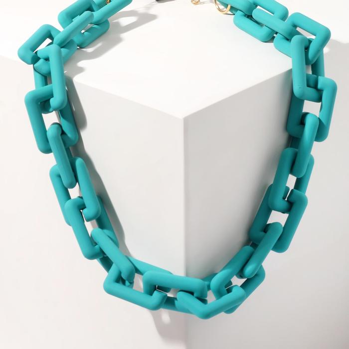 Колье "Цепь" прямые углы, цвет изумрудный , 48см
Колье "Цепь" прямые углы, цвет изумрудный , 48см