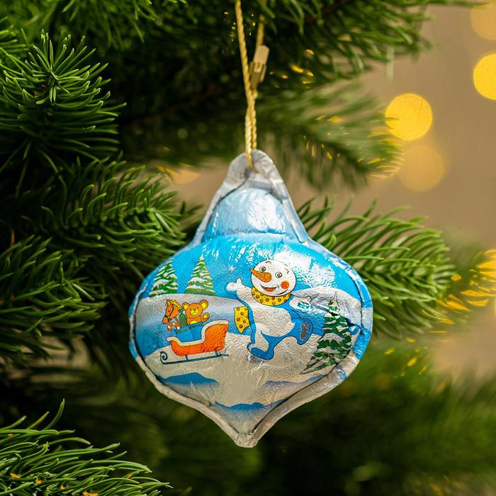 Фигурка из молочного шоколада «Ёлочное украшение №4», 25 г
Фигурка из молочного шоколада «Ёлочное украшение №4», 25 г