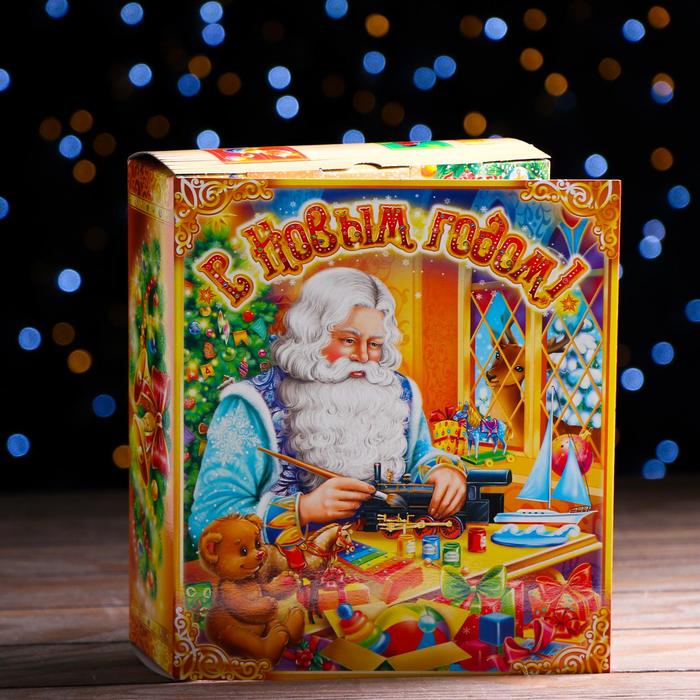 Подарочная коробка "Мастерская Деда Мороза" 19 х 6,5 х 22 см,
Подарочная коробка "Мастерская Деда Мороза" 19 х 6,5 х 22 см,