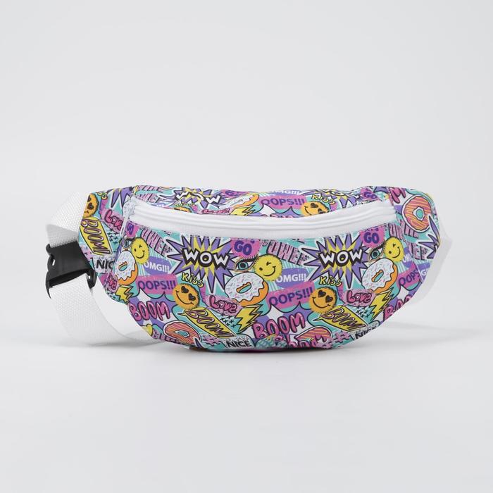 Сумка поясная, отдел на молнии, без подклада, цвет разноцветный
Сумка поясная, отдел на молнии, без подклада, цвет разноцветный