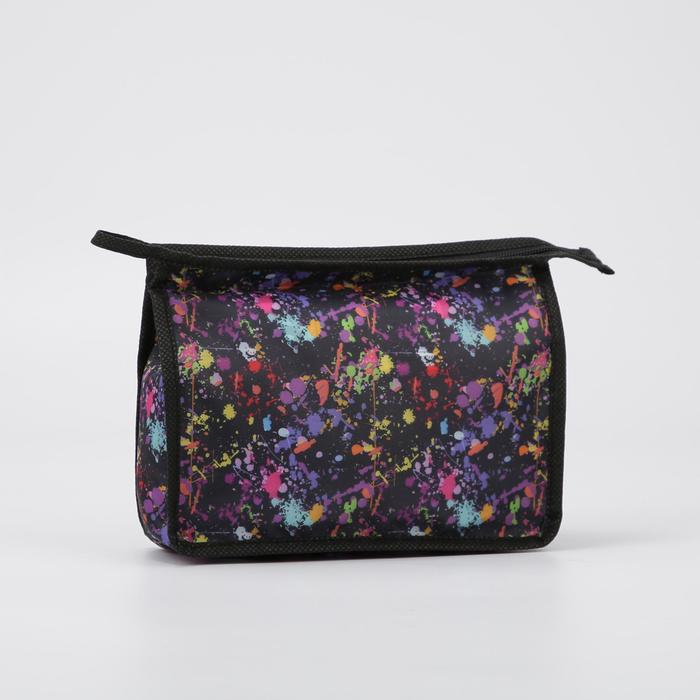 Косметичка, отдел на молнии, без подклада, цвет чёрный, «Клякса»
Косметичка, отдел на молнии, без подклада, цвет чёрный, «Клякса»