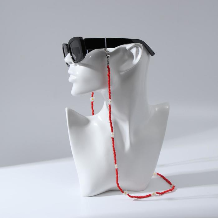 Цепочка для очков "Бисер" ромашка, цвет красный, 70 см
Цепочка для очков "Бисер" ромашка, цвет красный, 70 см