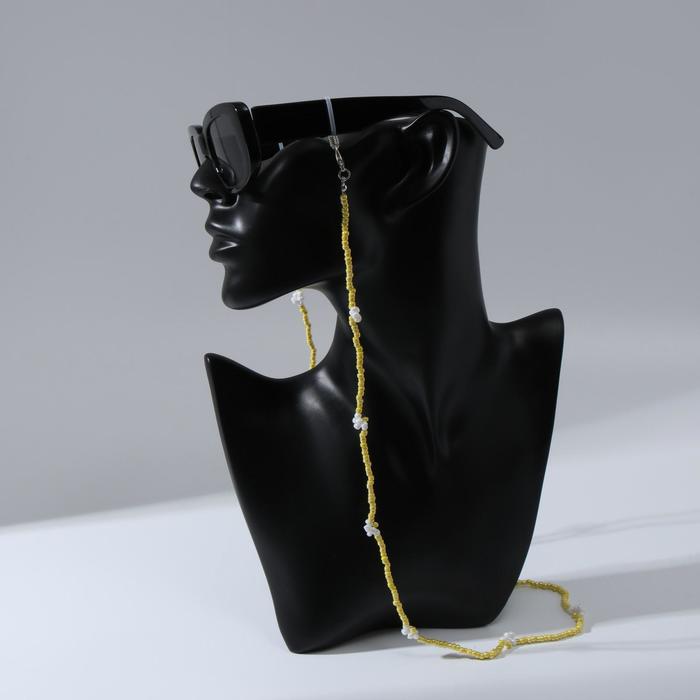 Цепочка для очков "Бисер" ромашка, цвет жёлтый, 70 см
Цепочка для очков "Бисер" ромашка, цвет жёлтый, 70 см