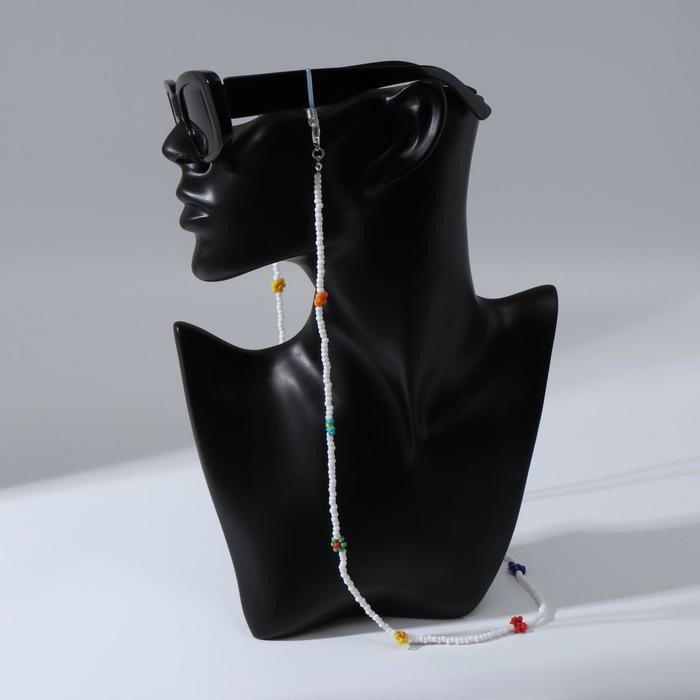 Цепочка для очков "Бисер" ромашка, цвет белый
Цепочка для очков "Бисер" ромашка, цвет белый