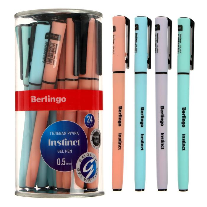 Ручка гелевая Berlingo Instinct, 0,5мм, черная, корпус микс
Ручка гелевая Berlingo Instinct, 0,5мм, черная, корпус микс