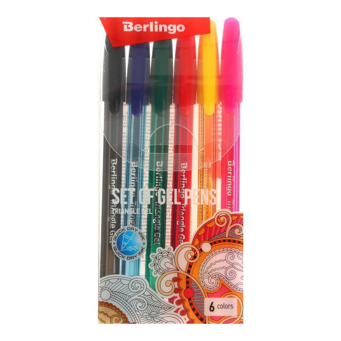 Набор гелевых ручек 6 цветов Berlingo Triangle Gel, 0.5 мм, корпус микс
Набор гелевых ручек 6 цветов Berlingo Triangle Gel, 0.5 мм, корпус микс