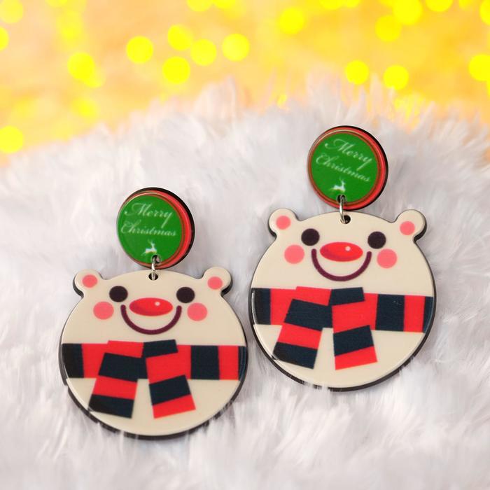 Серьги "Новогодние" белые медведи, цветные
Серьги "Новогодние" белые медведи, цветные