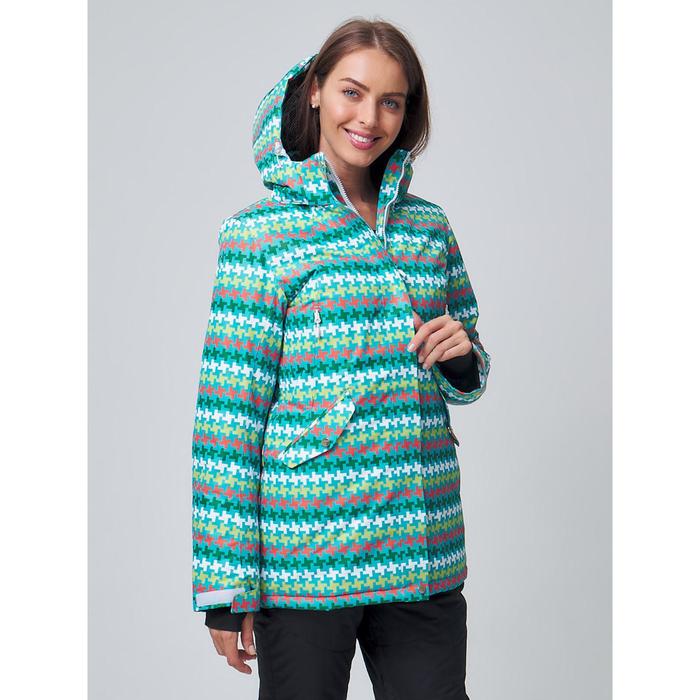 фото Женская зимняя горнолыжная куртка бирюзового цвета, размер 42 mtforce