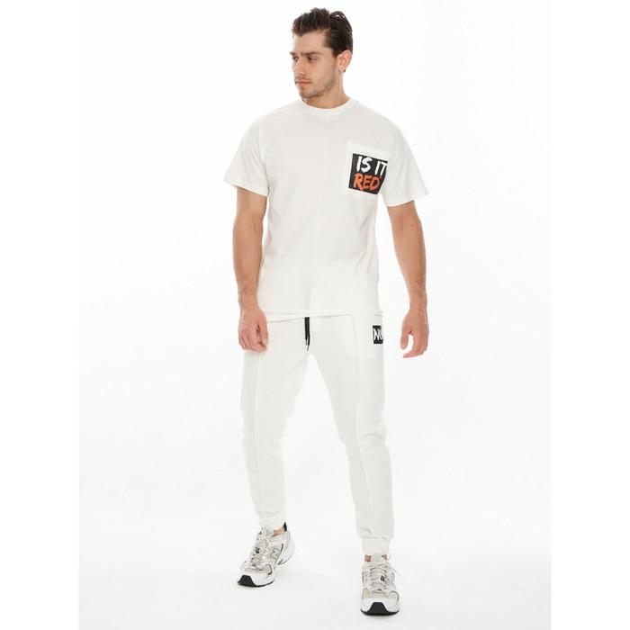 Костюм: джогеры с футболкой мужской, размер 44, цвет белый
Костюм: джогеры с футболкой мужской, размер 44, цвет белый