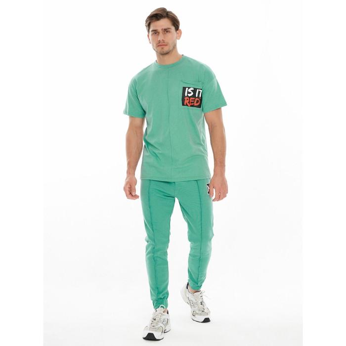 Костюм: джогеры с футболкой мужской, размер 48, цвет салатовый
Костюм: джогеры с футболкой мужской, размер 48, цвет салатовый