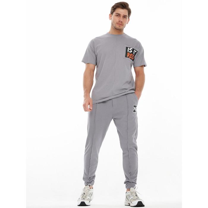 Костюм: джогеры с футболкой мужской, размер 44, цвет серый
Костюм: джогеры с футболкой мужской, размер 44, цвет серый
