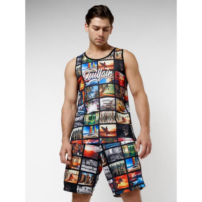 Костюм: шорты и майка мужской, размер 50, цвет чёрный
Костюм: шорты и майка мужской, размер 50, цвет чёрный