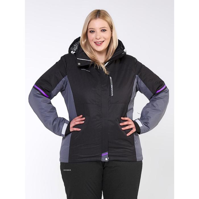 Куртка горнолыжная женская, размер 60, цвет чёрный 
Куртка горнолыжная женская, размер 60, цвет чёрный