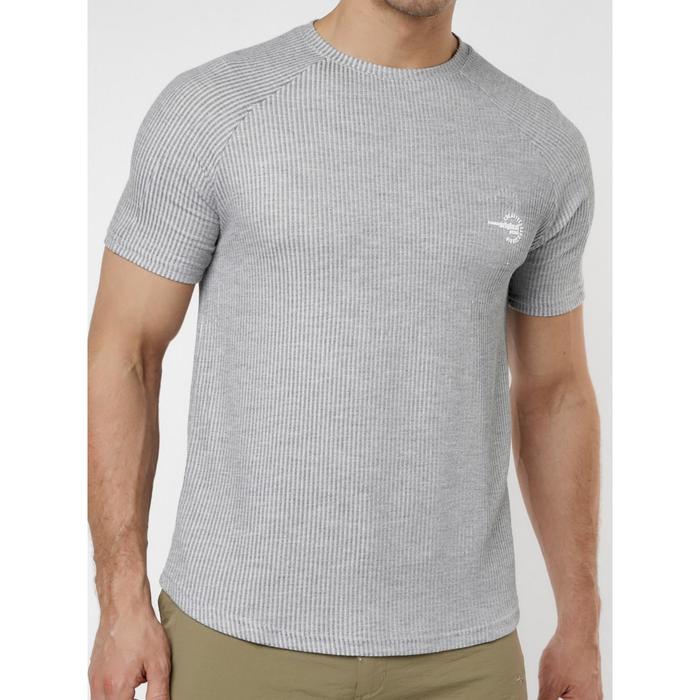 Футболка мужская, размер 48, цвет серый 
Футболка мужская, размер 48, цвет серый