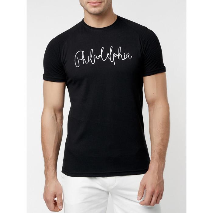 Футболка мужская, размер 52, цвет чёрный
Футболка мужская, размер 52, цвет чёрный