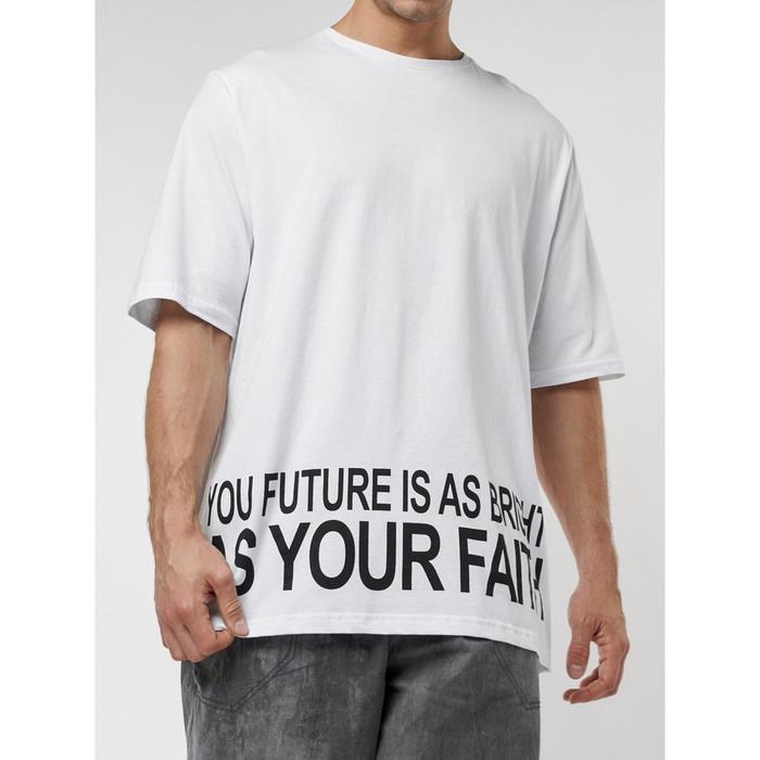 Футболка-оверсайз мужская, размер 50, цвет белый
Футболка-оверсайз мужская, размер 50, цвет белый