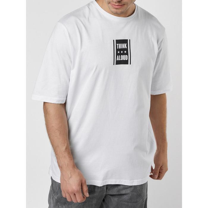 Футболка-оверсайз мужская, размер 50, цвет белый
Футболка-оверсайз мужская, размер 50, цвет белый