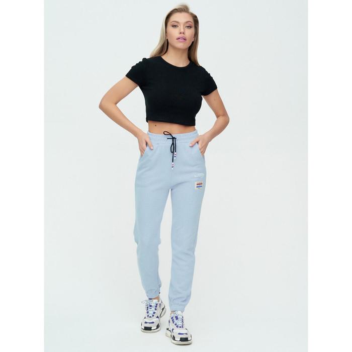 Штаны-джоггеры женские, размер 52, цвет голубой 
Штаны-джоггеры женские, размер 52, цвет голубой