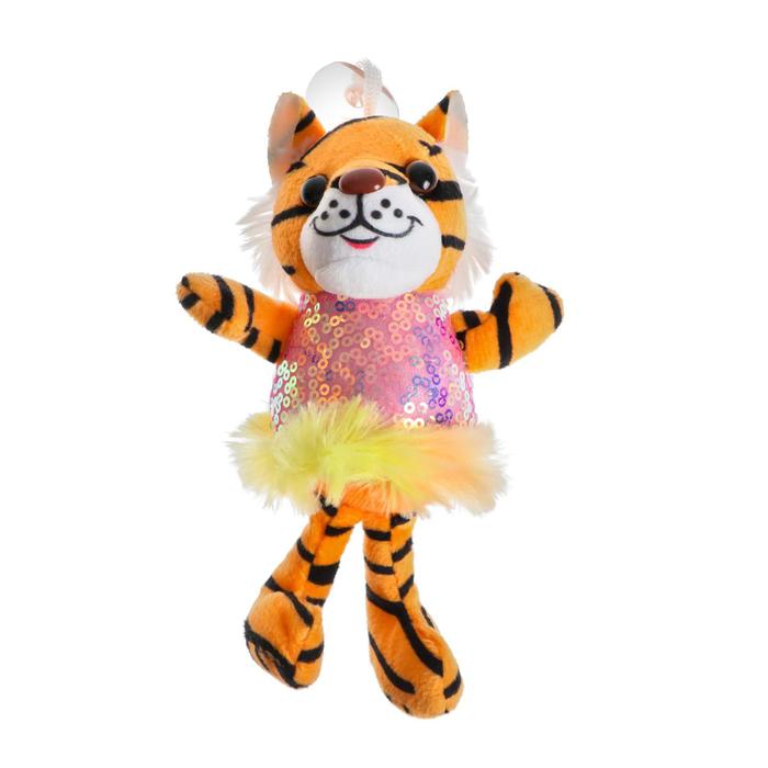 фото Мягкая игрушка «тигрица в платье», на присоске, цвета микс