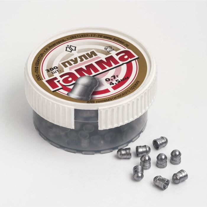 Пули для пневматики "Гамма" кал. 4,5мм, 0,7гр, 300шт
Пули для пневматики "Гамма" кал. 4,5мм, 0,7гр, 300шт