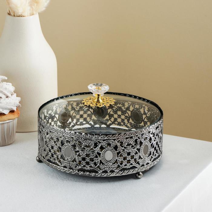 Подставка под десерты «Мрамор», d=17 см, цвет чёрный
Подставка под десерты «Мрамор», d=17 см, цвет чёрный