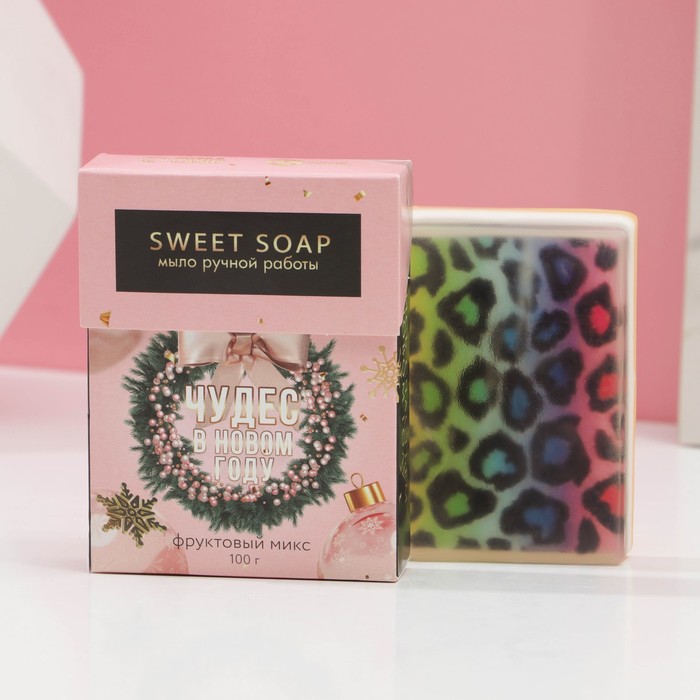 Мыло с принтом Happy new year 100 г, аромат парфюмерная композиция
Мыло с принтом Happy new year 100 г, аромат парфюмерная композиция