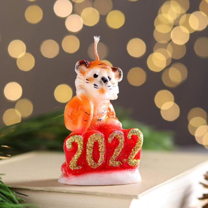 Свеча новогодняя декоративная "Тигренок 2022", 8,5х6,5 см 
Свеча новогодняя декоративная "Тигренок 2022", 8,5х6,5 см
