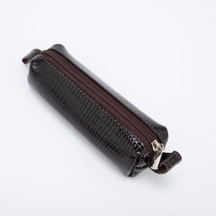 Ключница, длина 12 см, отдел на молнии, кольцо, цвет коричневый
Ключница, длина 12 см, отдел на молнии, кольцо, цвет коричневый