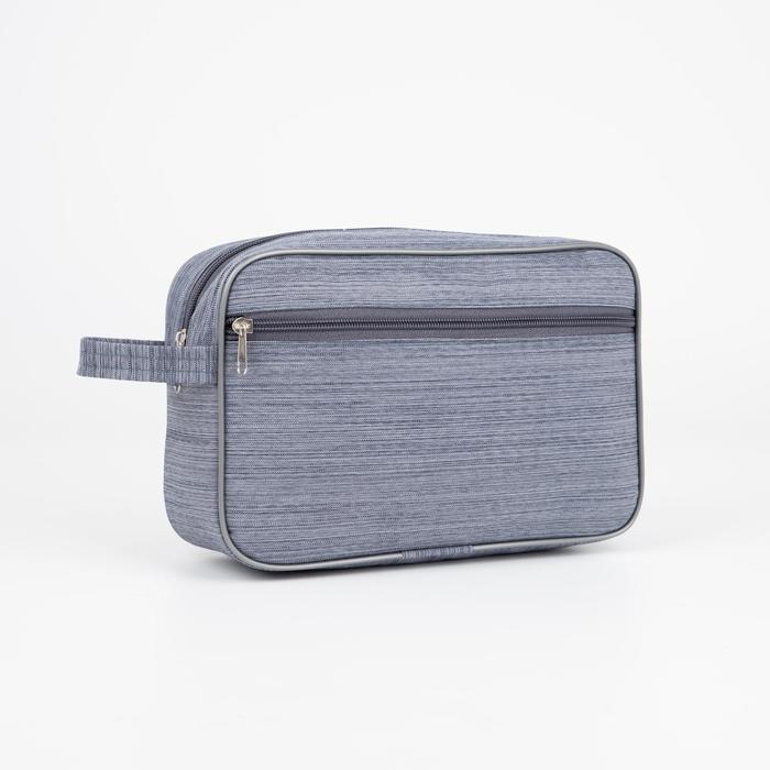 Косметичка на молнии, с подкладом, наружный карман, цвет серый
Косметичка на молнии, с подкладом, наружный карман, цвет серый