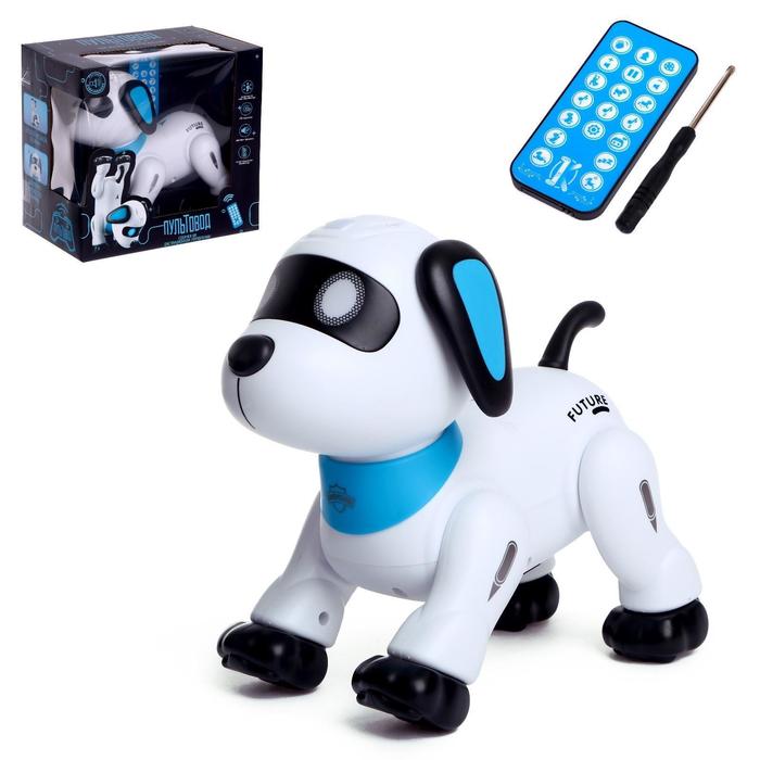 Робот «Пультовод собачка», на дистанционном управлении, русский чип, световые эффекты, работает от батареек
Робот «Пультовод собачка», на дистанционном управлении, русский чип, световые эффекты, работает от батареек
